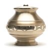 Natural Vase Bronze Metal Cremation Urn