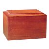 Minimalist Mahogany Wood Cremation Urn
