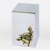 Rose Mirror Finish Stainless Steel Metal Cremation Urn