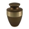 Lineas Rustic Bronze Brass Metal Cremation Urn