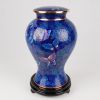 Etienne Blue Butterfly Cloisonné Cremation Urn