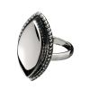 Sterling Silver Cremation Jewelry - Oval Ring - Size 06