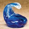 Ocean Wave Glass Keepsake Cremation Urn