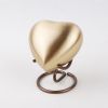 Onyx Elite Brass Metal Heart Token Cremation Urn