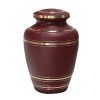 Cabernet Brass Metal Cremation Urn