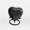 Classic Slate Flag Brass Metal Heart Token Cremation Urn