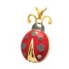 Gold Vermeil Cremation Jewelry - Lucky Ladybug Necklace