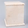 Evermore Champagne Square Natural Marble Cremation Urn