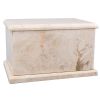 Evermore Champagne Rectangle Natural Marble Cremation Urn